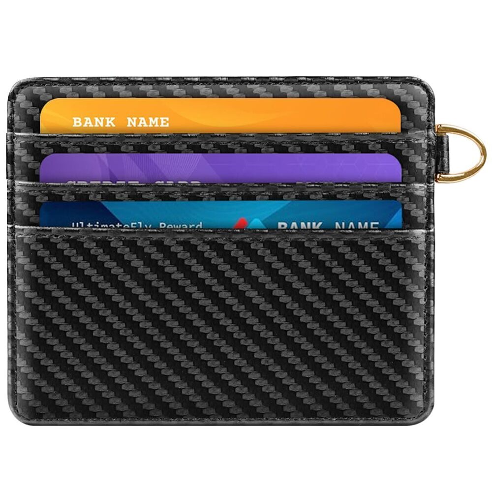 4390 Slim Minimalist Front Pocket RFID Blocking Credit Card Holder Small